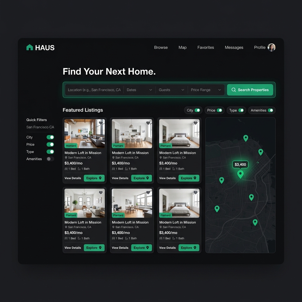 HomeHub Rwanda dashboard screenshot